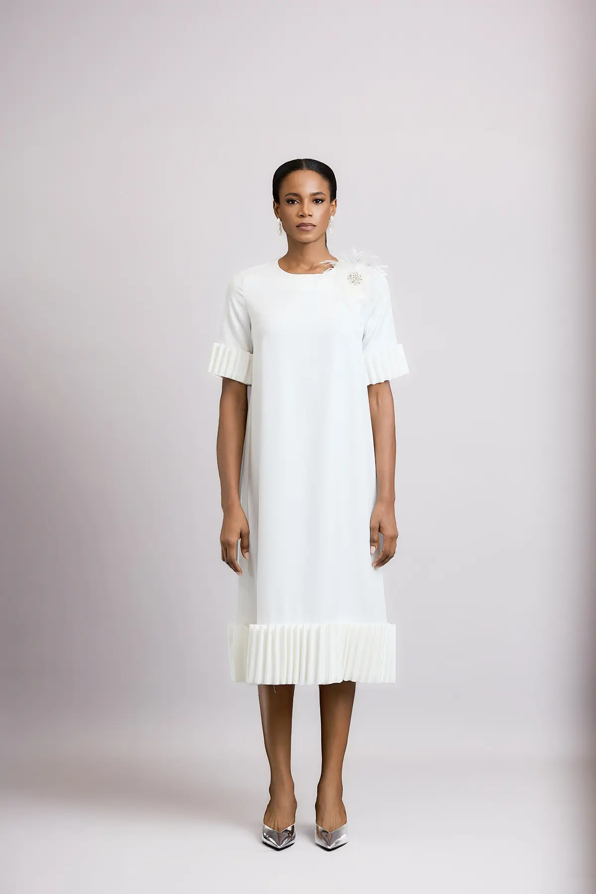 Lumière Pleated Hem Dress