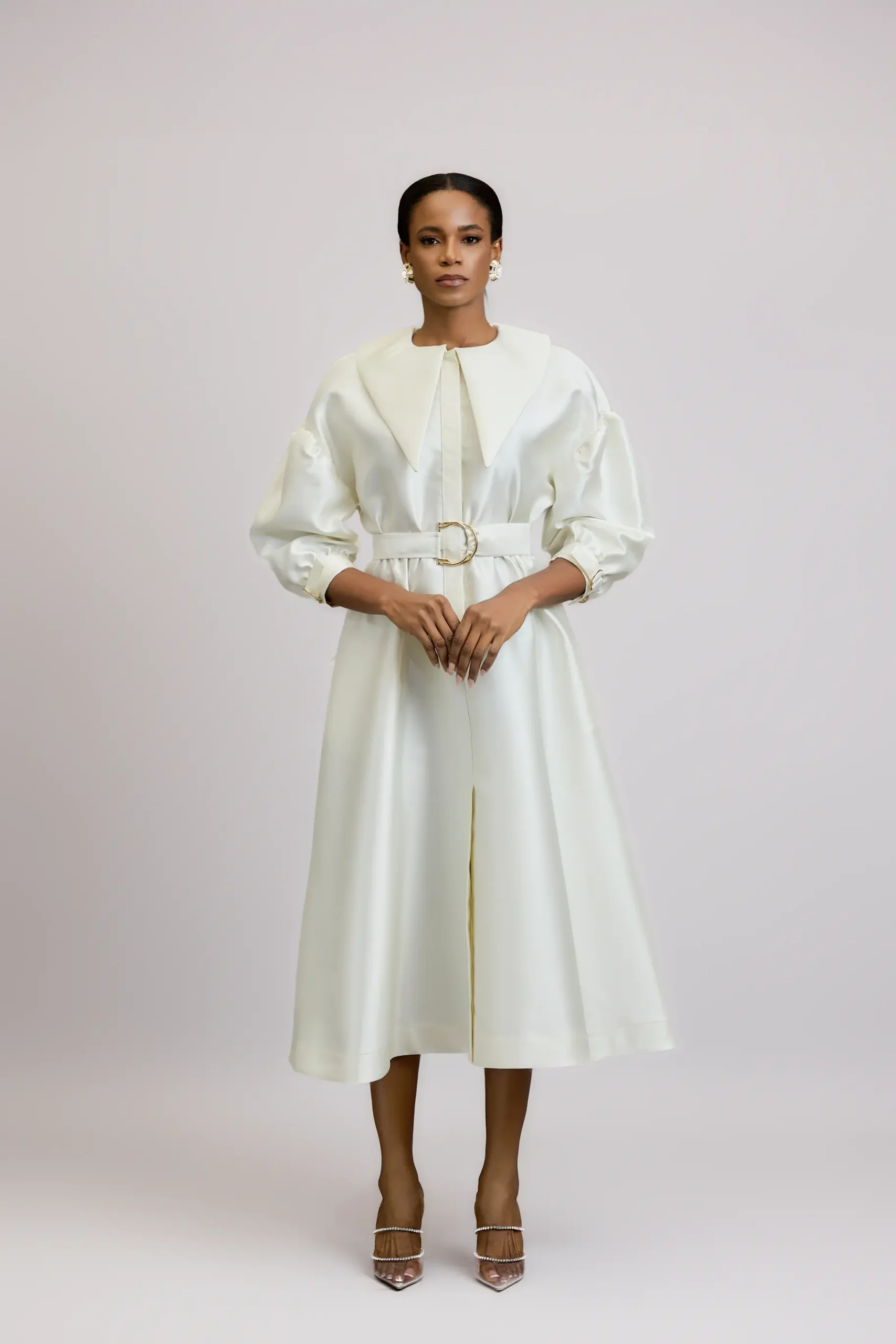 The PeterPan Structure Midi Dress